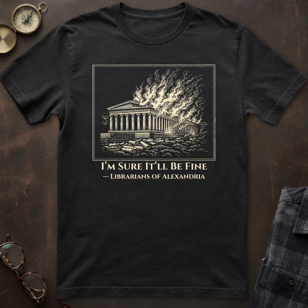 Library of Alexandria It's Fine T-Shirt