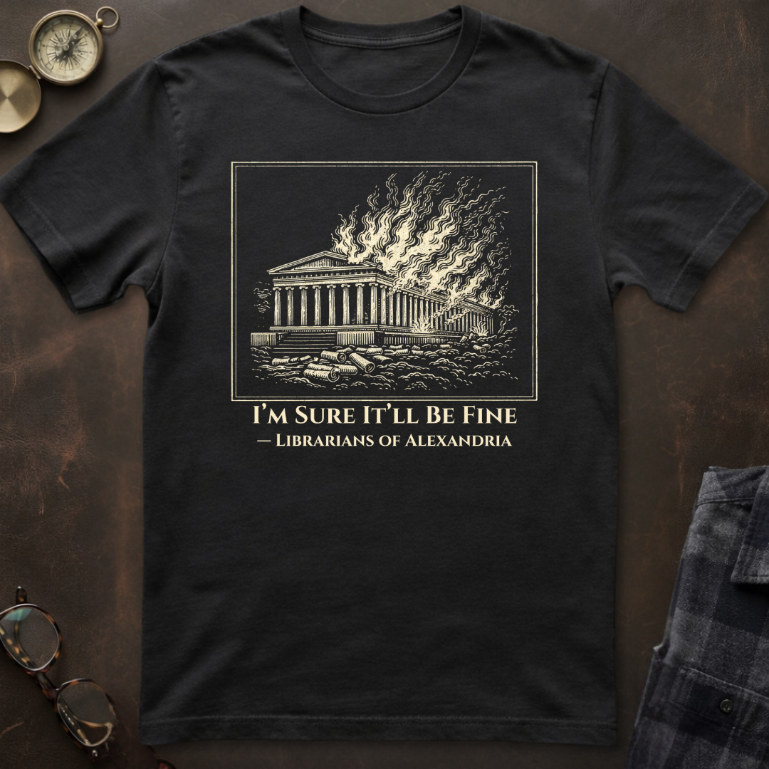 Library of Alexandria It's Fine T-Shirt