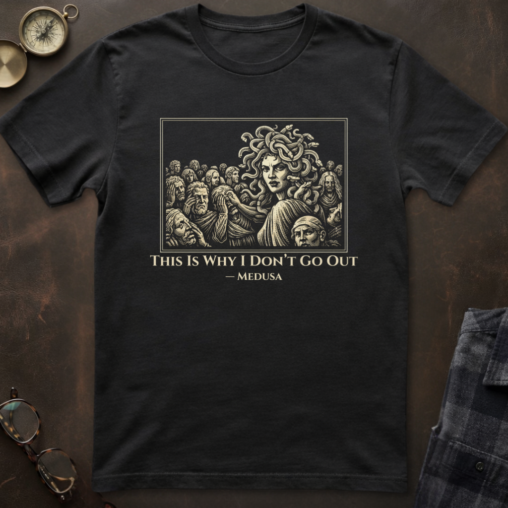 Medusa I Don't Go Out T-Shirt