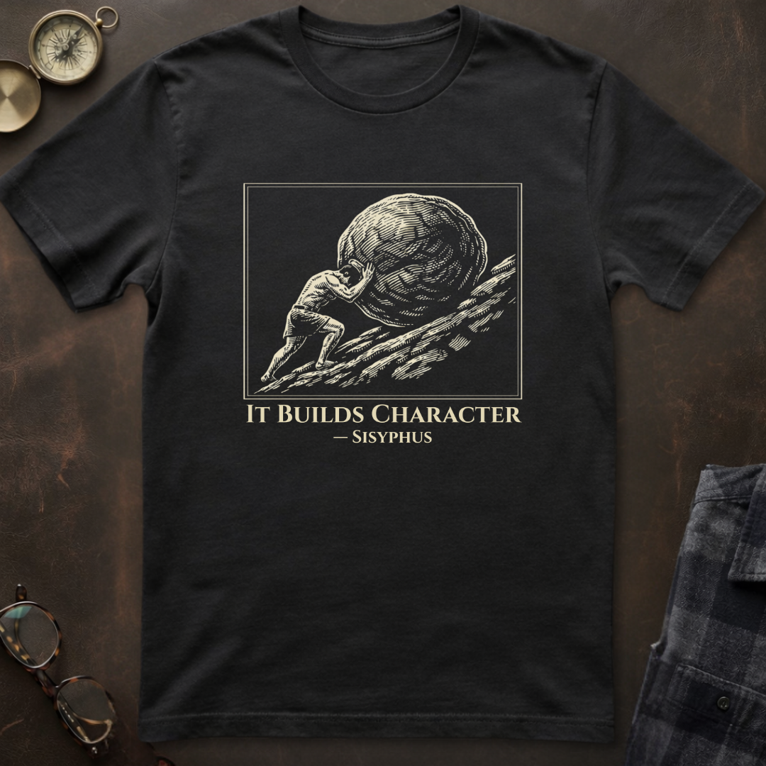 Sisyphus Builds Character T-Shirt