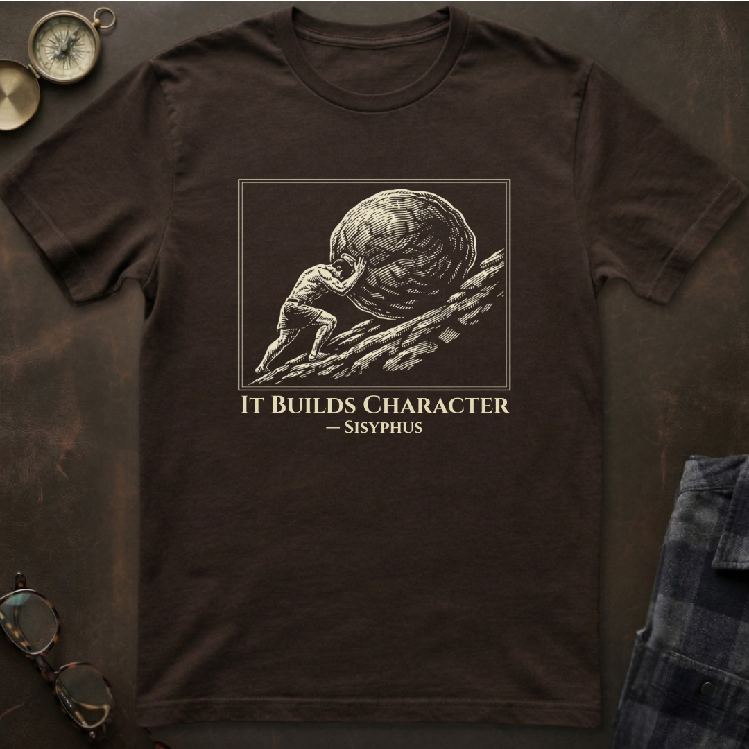 Sisyphus Builds Character T-Shirt