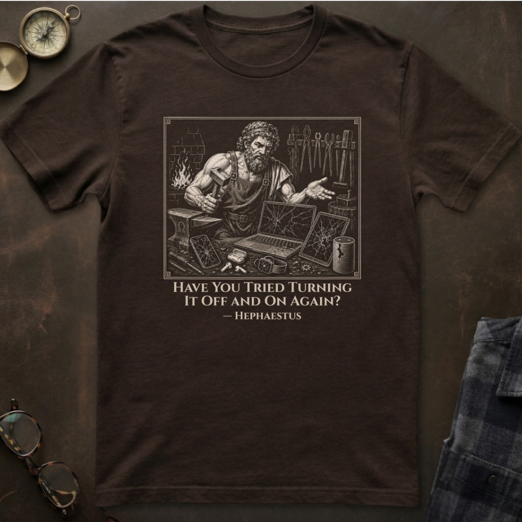 Hephaestus Turn It On Again T-Shirt