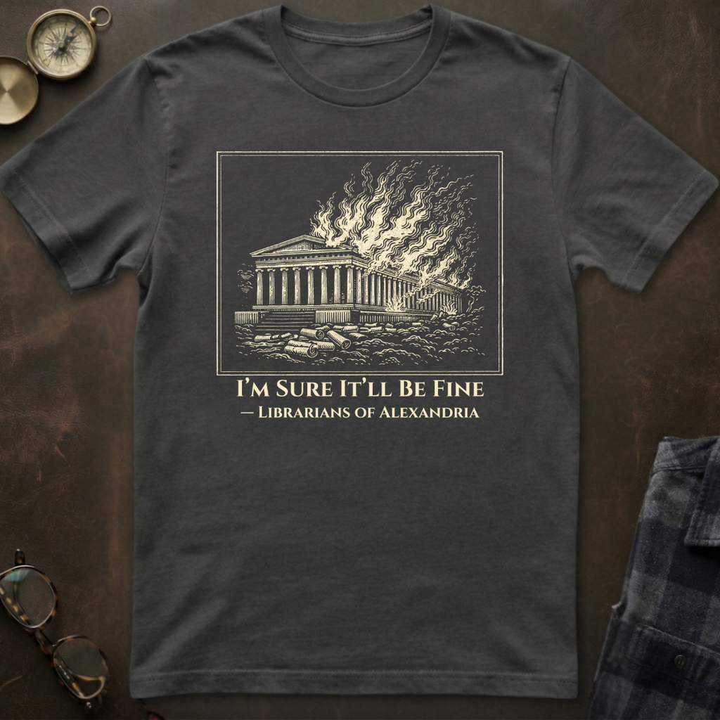 Library of Alexandria It's Fine T-Shirt
