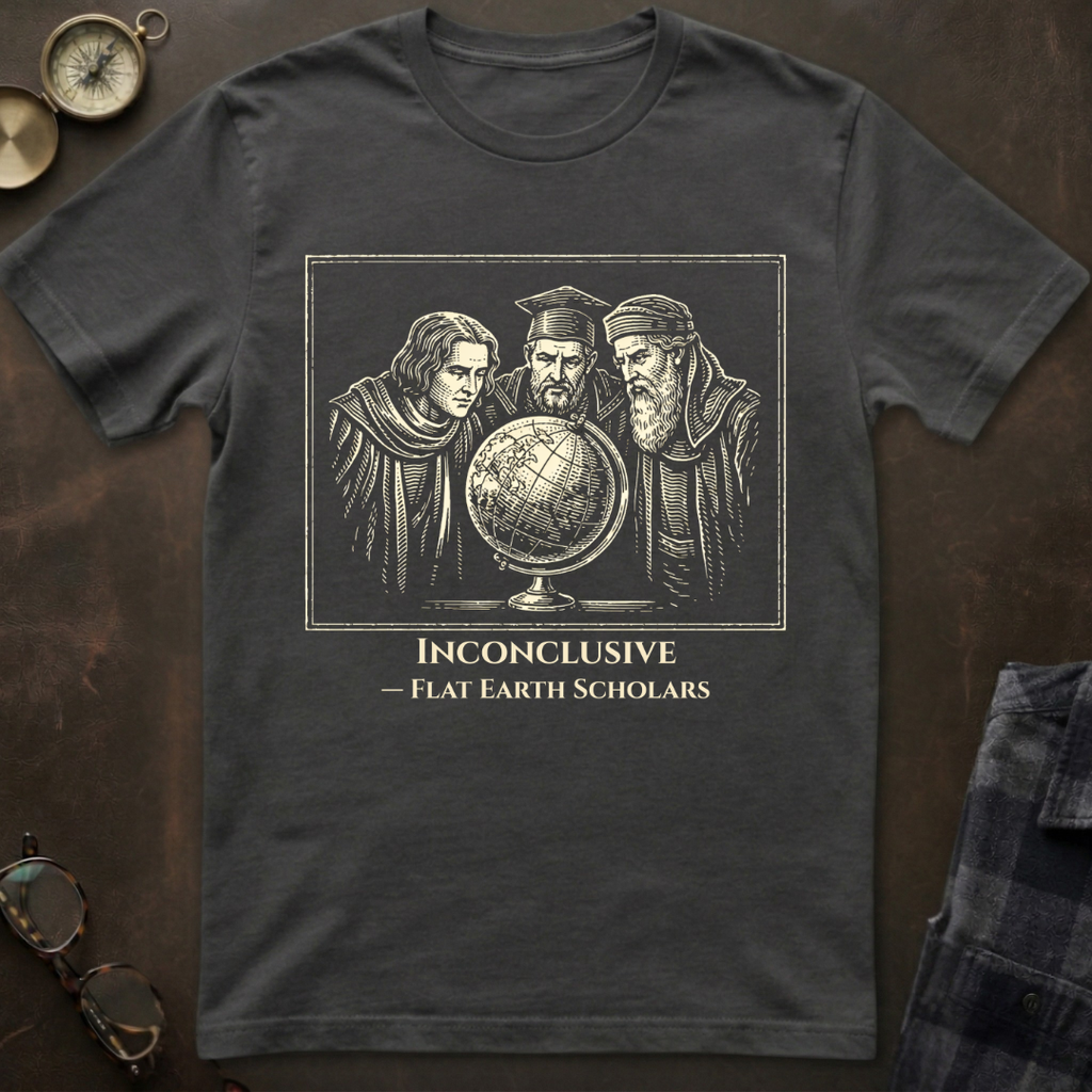 Flat Earth Scholars Inconclusive T-Shirt