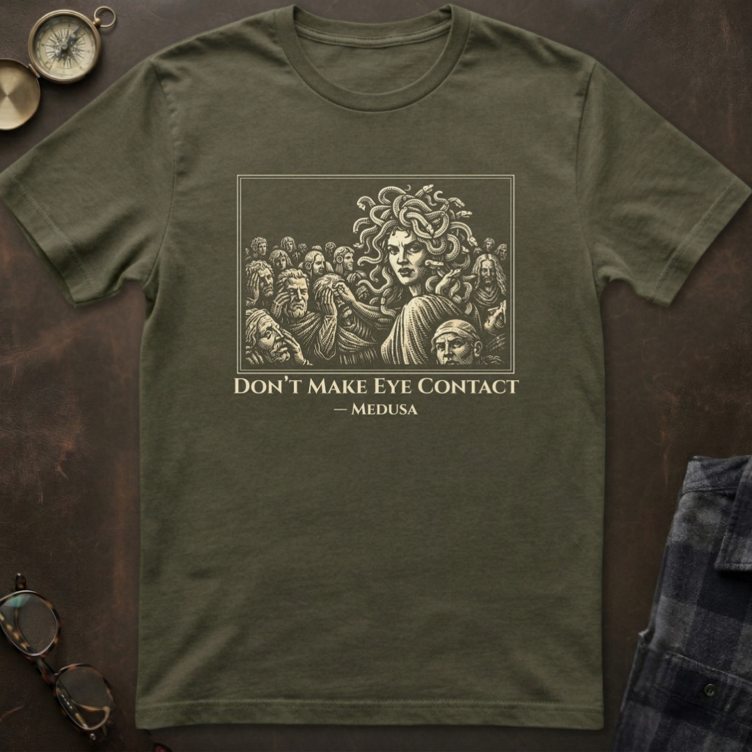 Medusa No Eye Contact T-Shirt