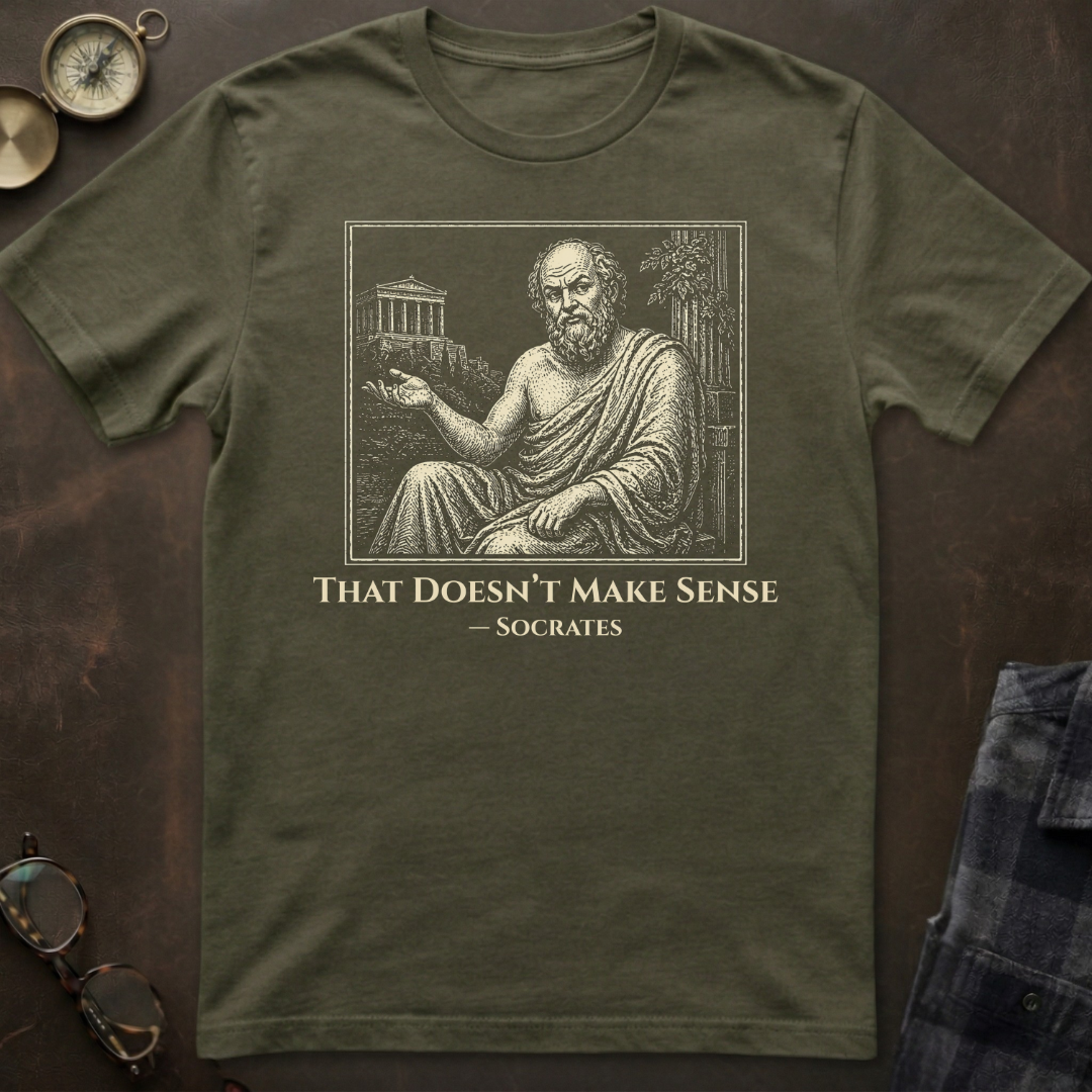 Socrates Doesn't Make Sense T-Shirt