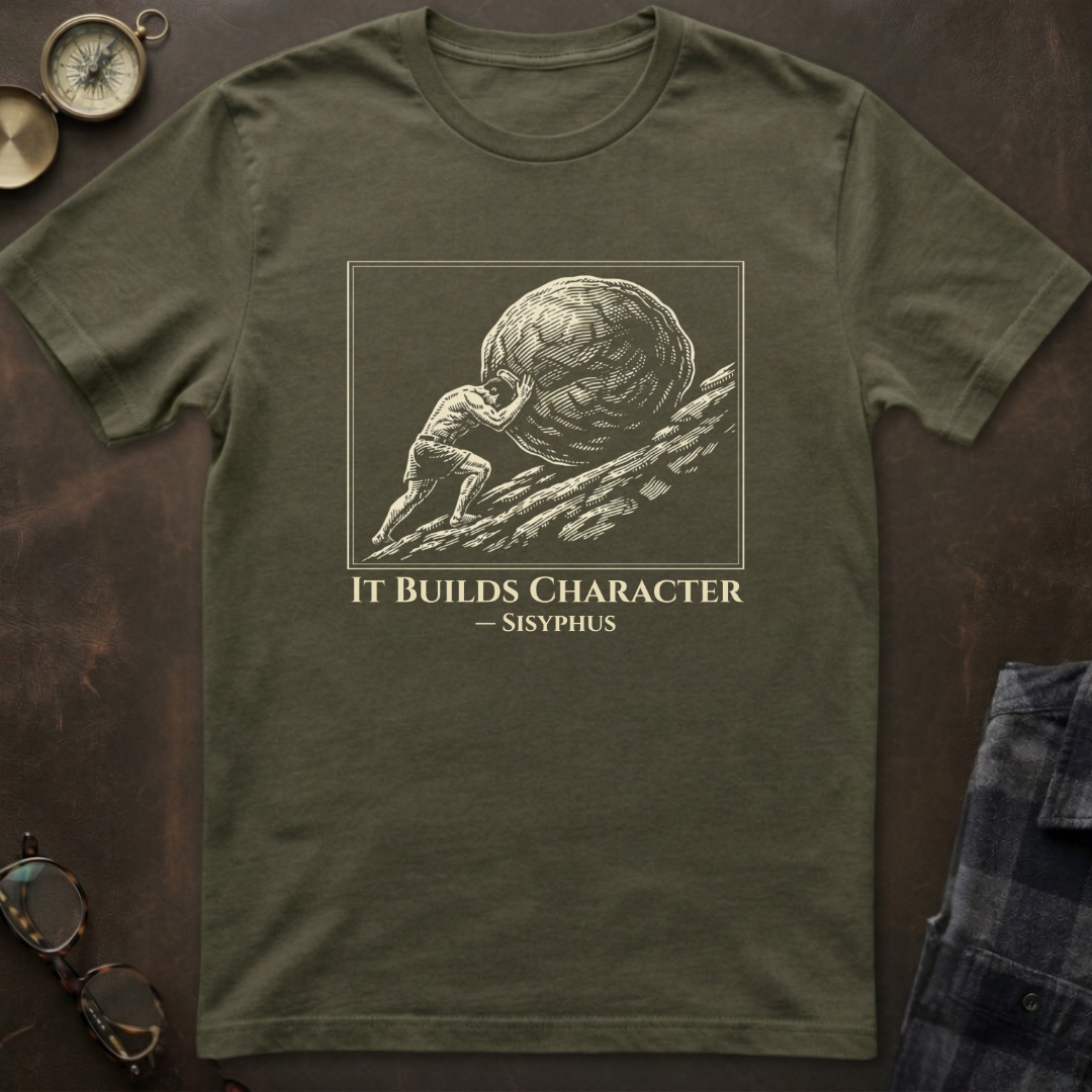 Sisyphus Builds Character T-Shirt