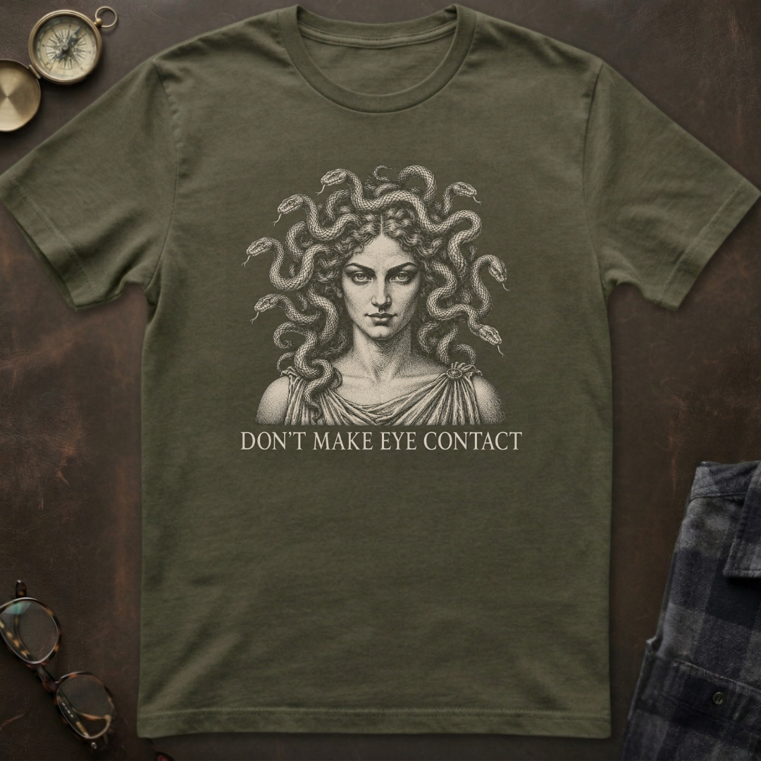 Medusa No Eye Contact T-Shirt