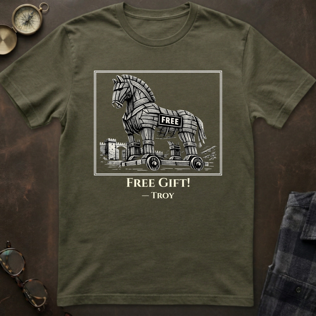Trojan Horse Free Gift T-Shirt