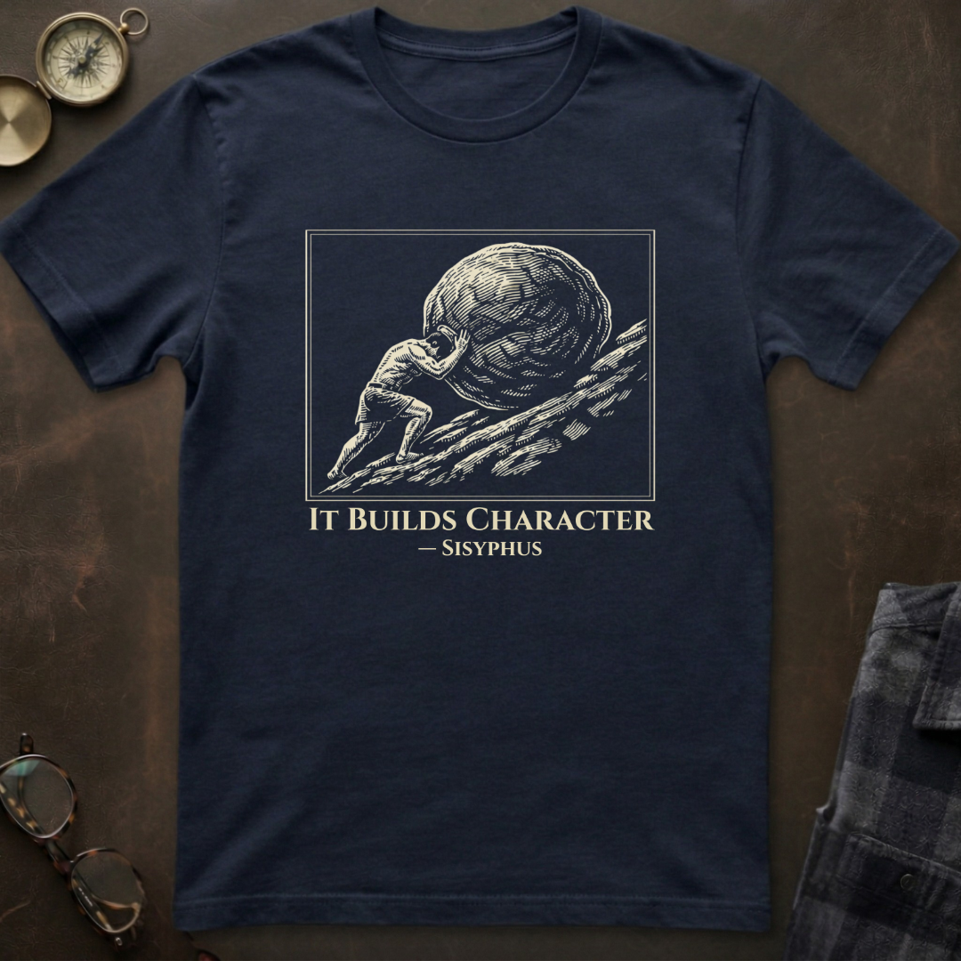 Sisyphus Builds Character T-Shirt