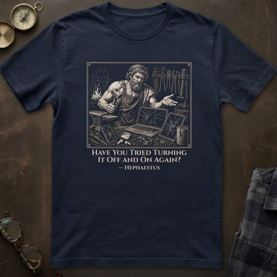 Hephaestus Turn It On Again T-Shirt