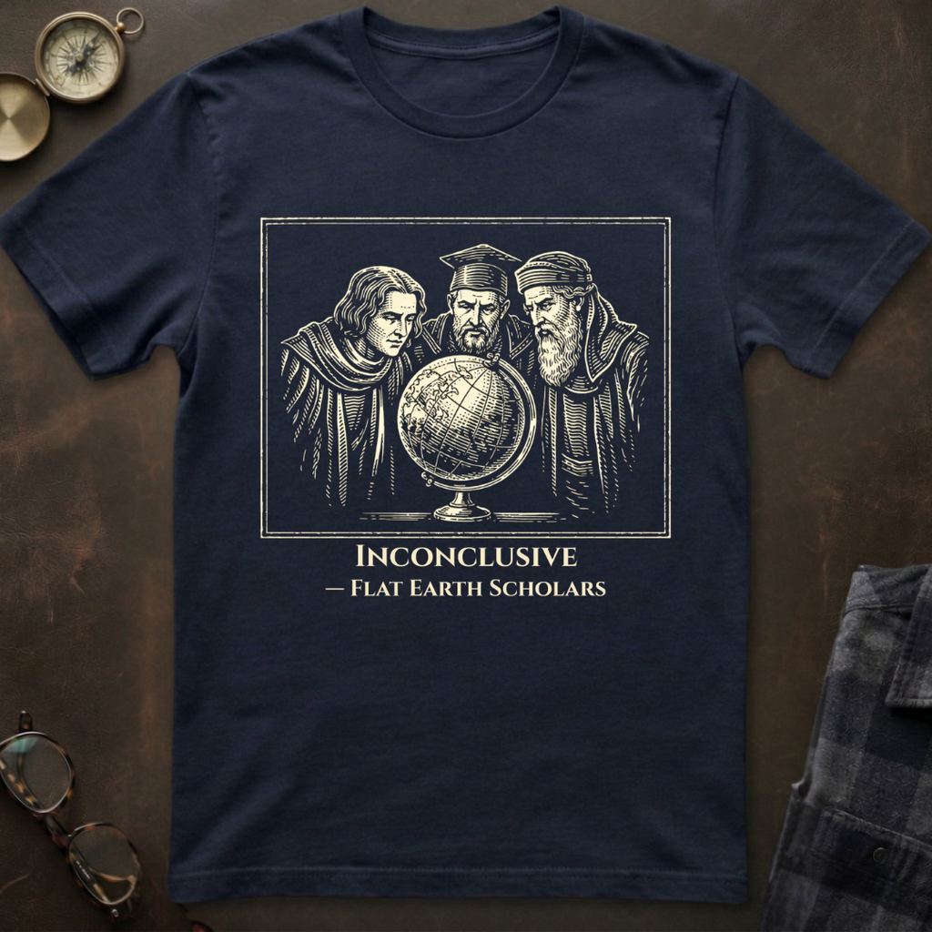 Flat Earth Scholars Inconclusive T-Shirt
