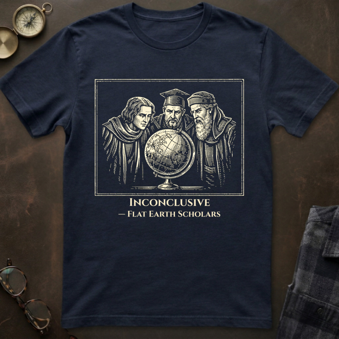 Flat Earth Scholars Inconclusive T-Shirt