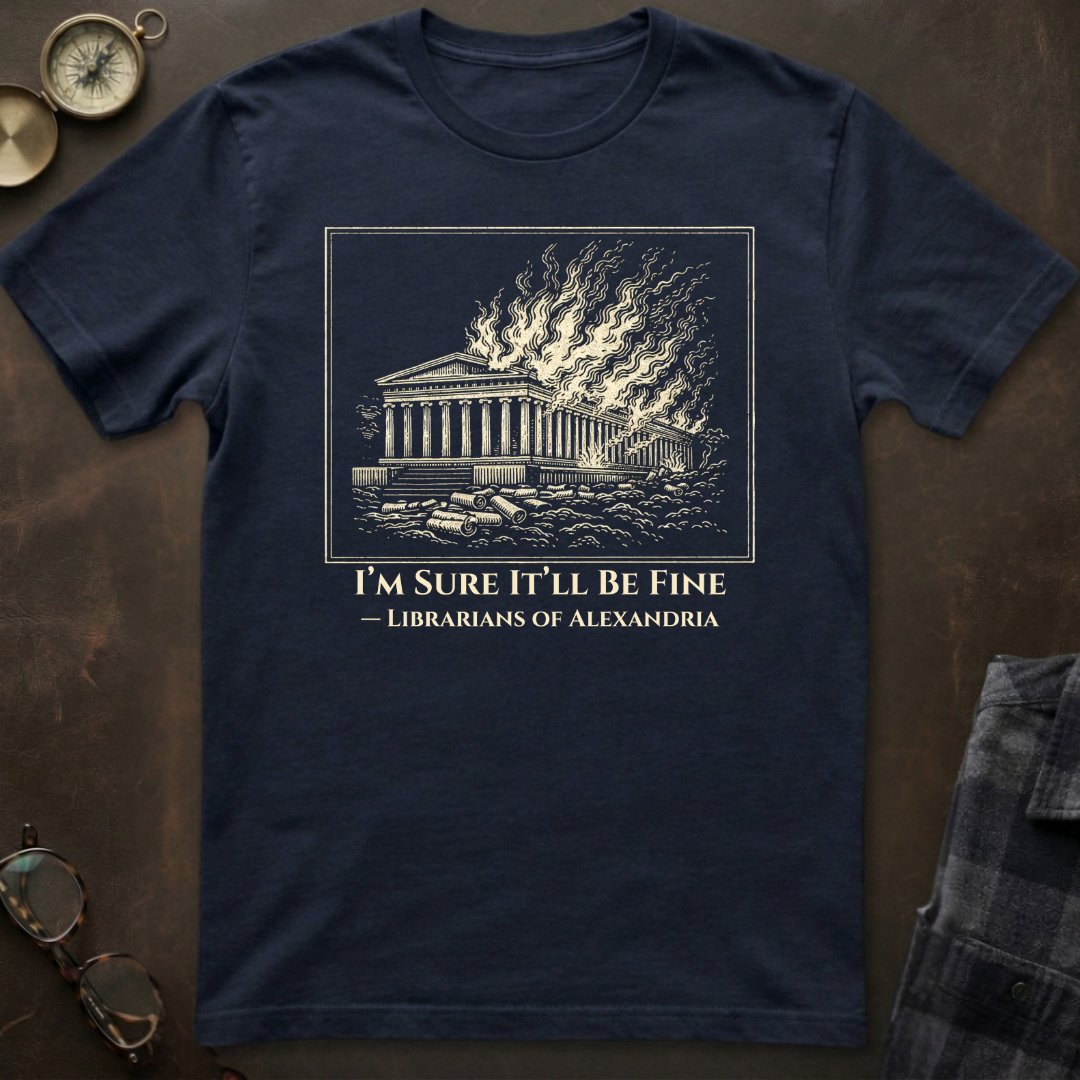 Library of Alexandria It's Fine T-Shirt